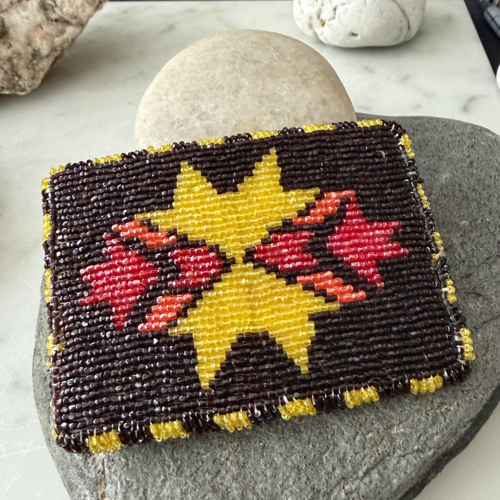 Beaded Native American Vintage Belt Buckle - Picture 8 of 8